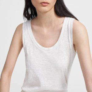 Everlane White Linen Muscle Tank // S